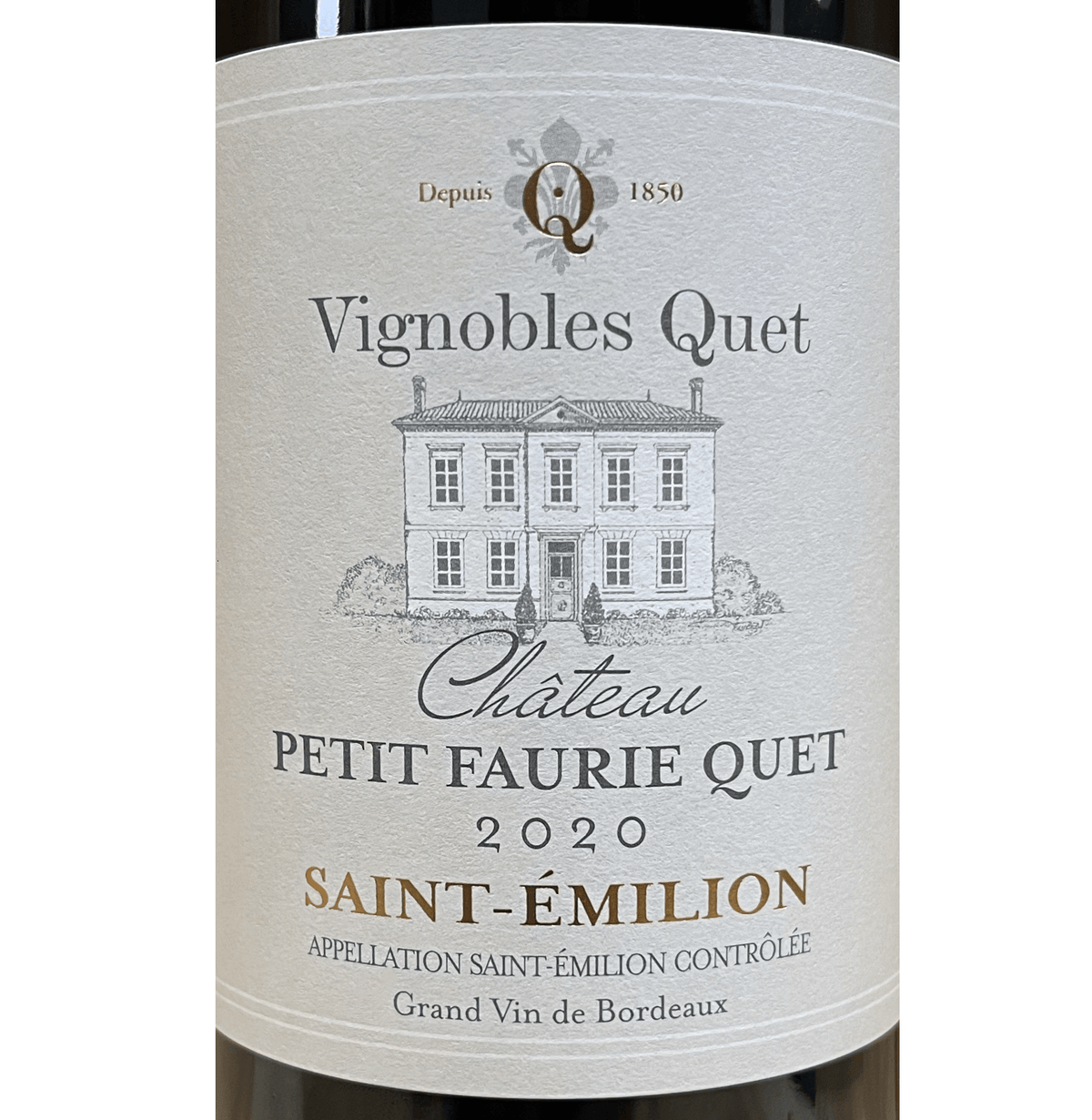 2020 Chateau Petit Faurie Quet St Emilion - Red