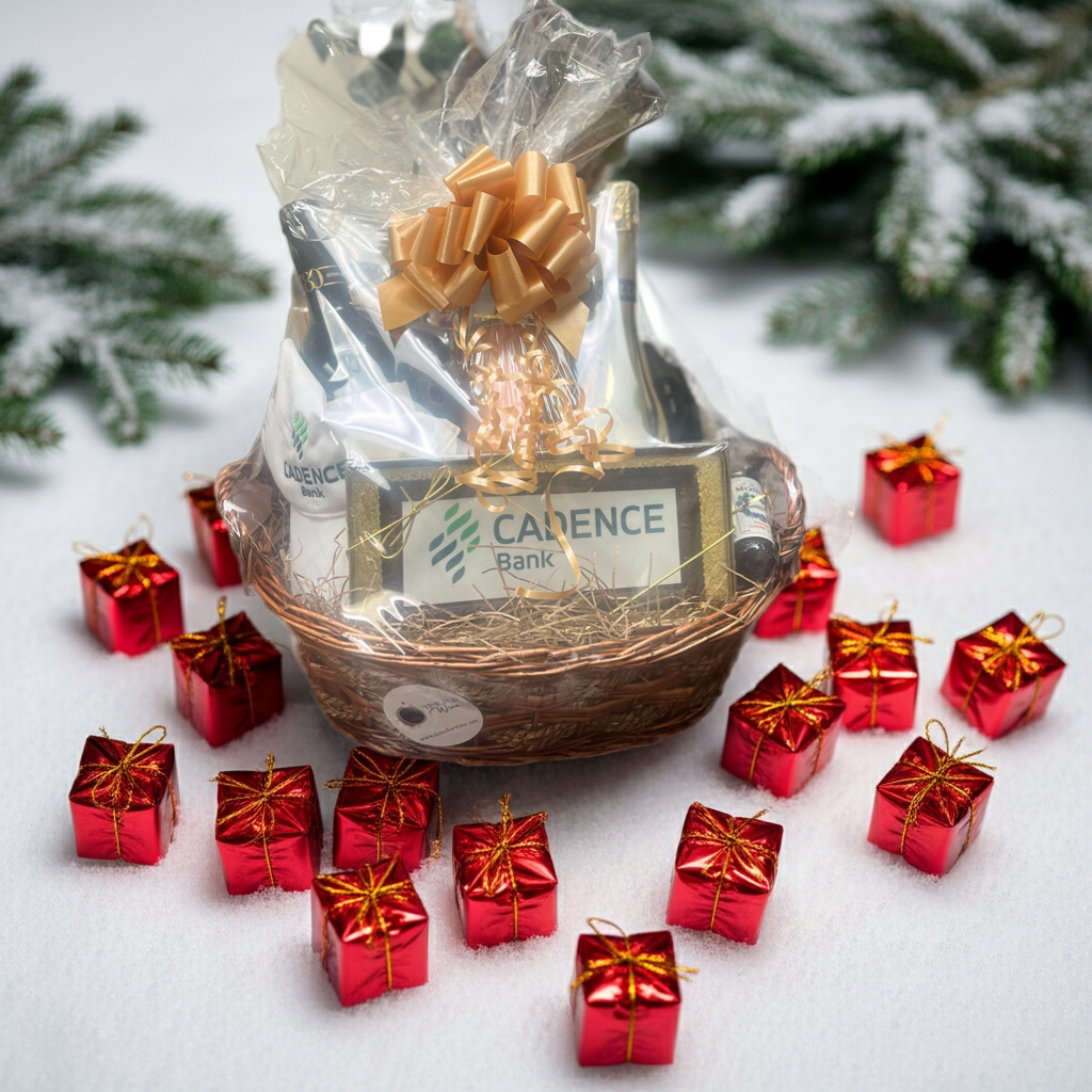 2-Bottle Wine Gift Basket with Chocolate Bar
