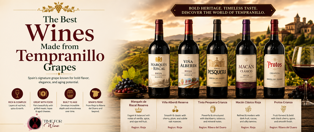 The Best Wines Made from Tempranillo Grapes