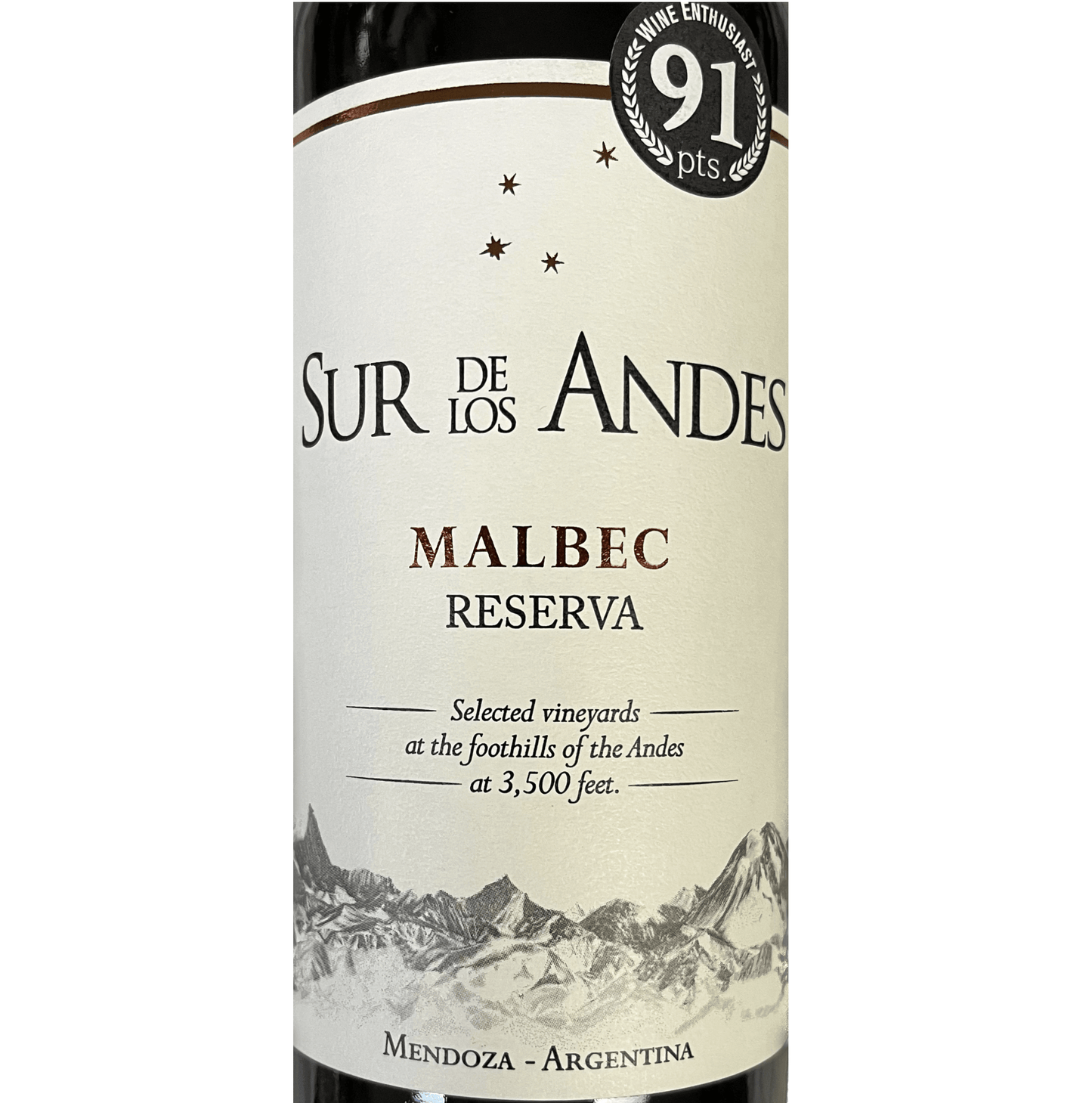 2021 Sur de Los Andes, Reserva Malbec, Argentina