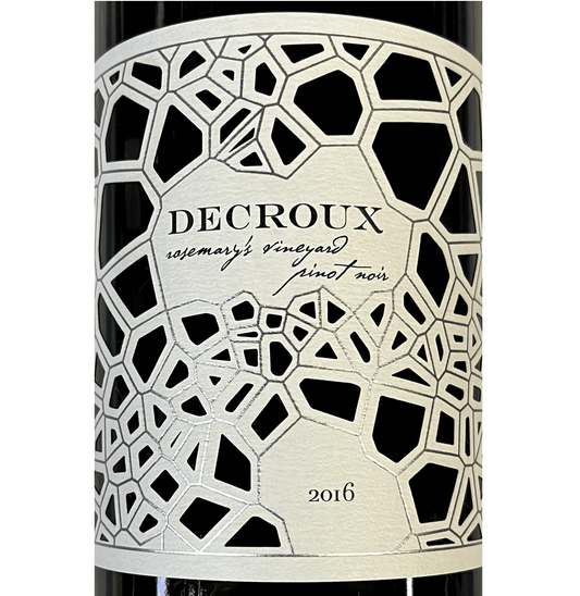 2016 Decroux Rosemary Vineyard Arroyo Pinot Noir