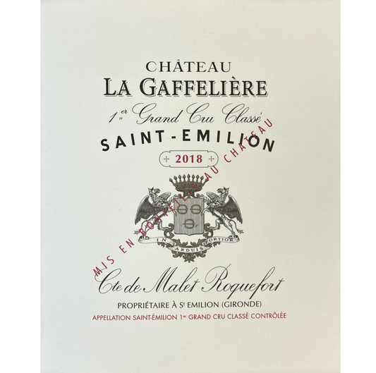 2018 Chateau La Gaffeliere St. Emilion Grand Cru