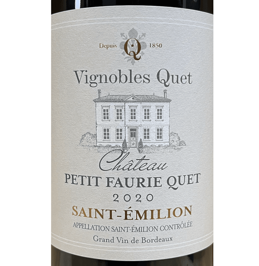 2020 Chateau Petit Faurie Quet  St Emilion - Red