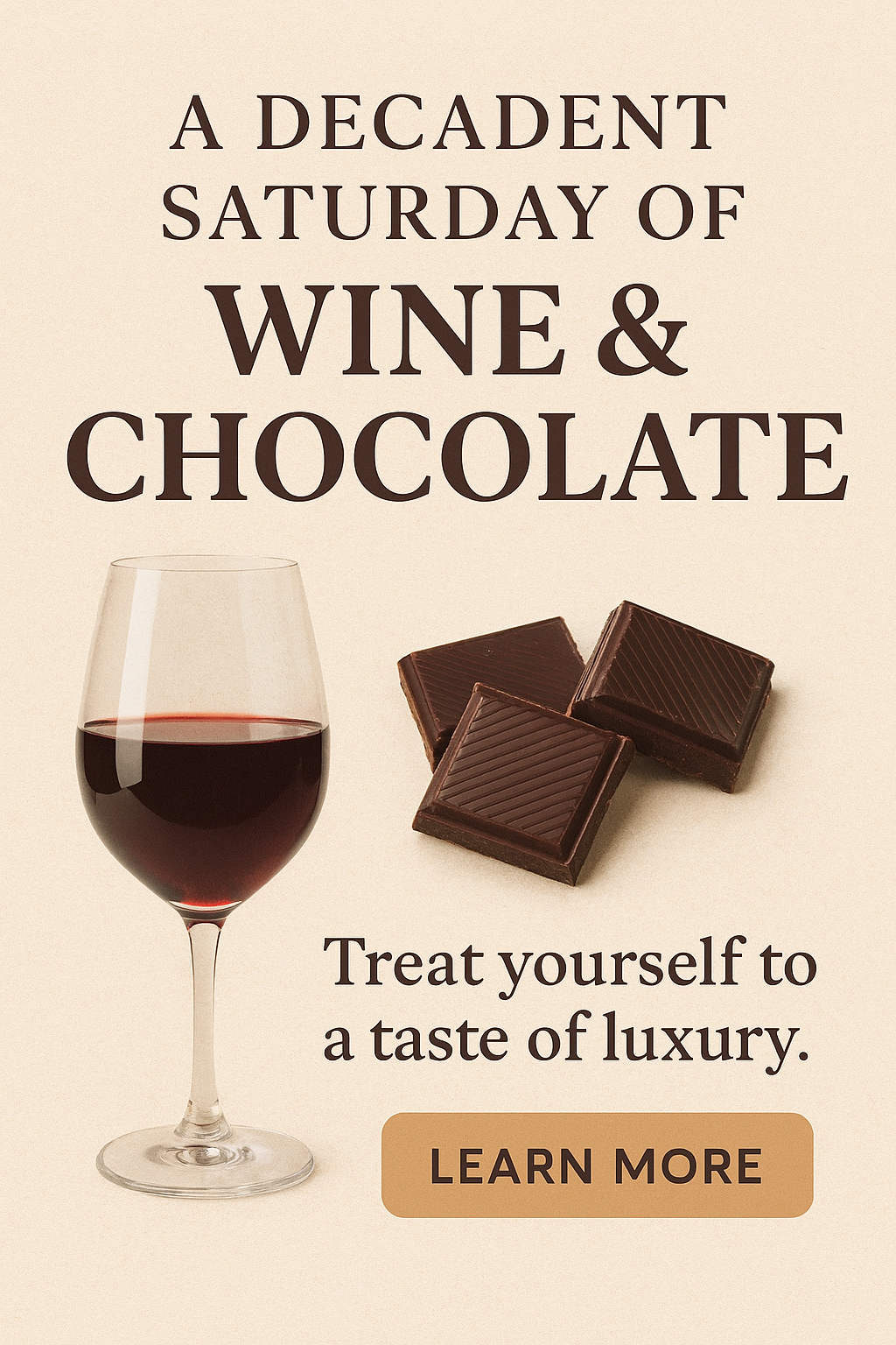 Schakolad & Time for Wine (Holiday Wine & Chocolate Tasting Experience) January 10th, 2026