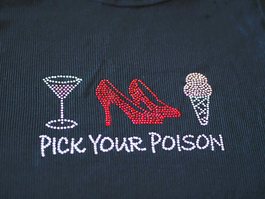 Rhinestone Tank Top - Pick your poison