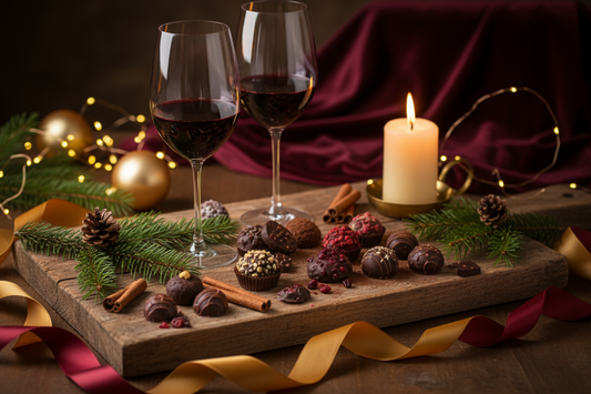 chocolate and wine tasting for the holidays